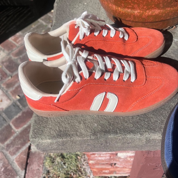 Orange womens sneakers European brand ODJAE Lucia - Picture 4 of 5